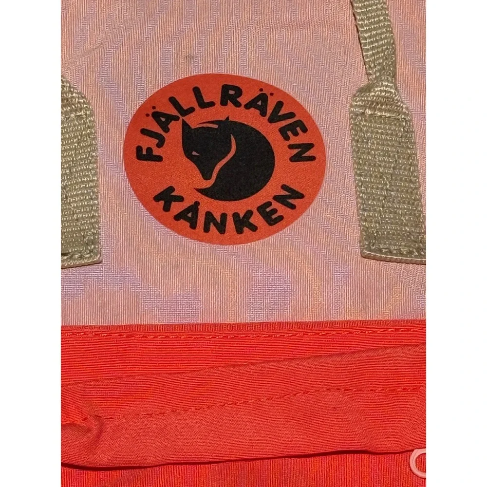 Fjallraven Kanken Backpack Unisex One Size Pink Orange Colorblock Classic